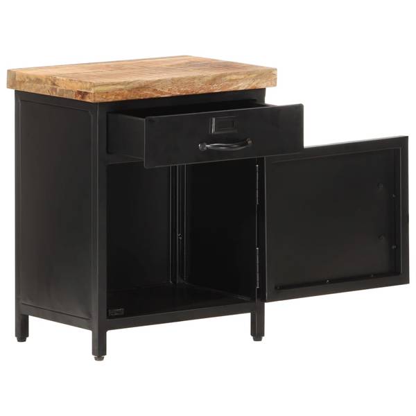 Nachttisch DE594 Braun - Massivholz - 40 x 52 x 30 cm