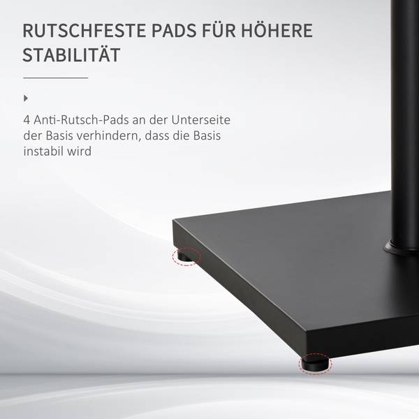 Schirmständer 84D-077 Braun - Metall - 45 x 39 x 45 cm