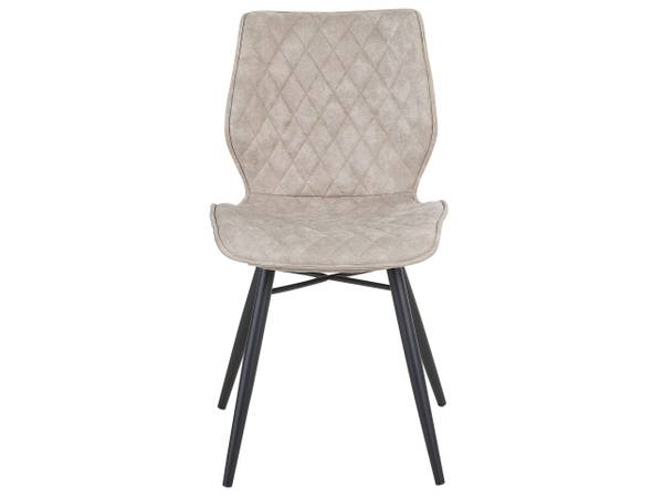 Stuhl LISLE 2-tlg Beige - Schwarz