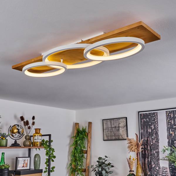Deckenleuchte Palermo Beige - Weiß - 20 x 10 x 97 cm