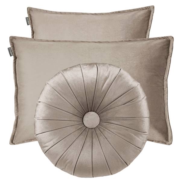 Dekokissen Kiki 3er-Set Grau - Polyester - 60 x 5 x 40 cm
