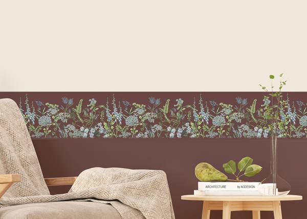 Tapetenbordüre 601722 Braun - Vinyl - 500 x 10 x 10 cm
