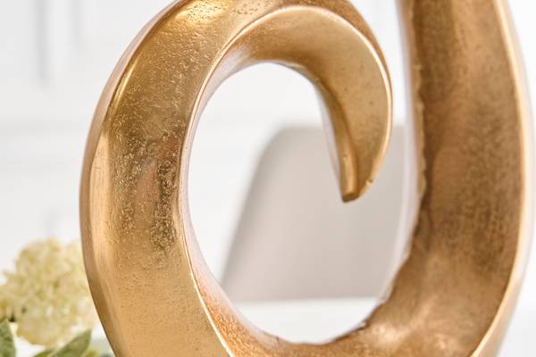 Vase WAVE Gold - Aluminium - 26 x 47 x 8 cm