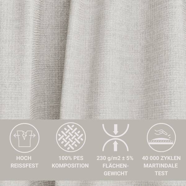 Canapé  Milos Beige - Gris