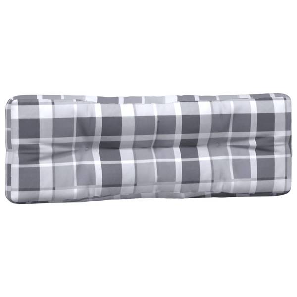 Coussin de palette 3004906 lot de 2 Gris - Polyester - 80 x 12 x 120 cm