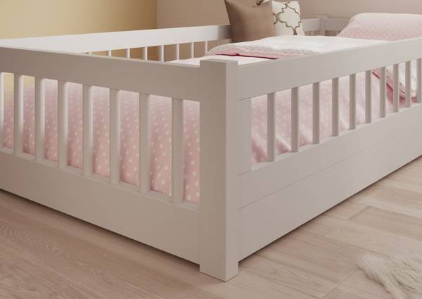 Bett Nori Weiß - 97 x 206 cm