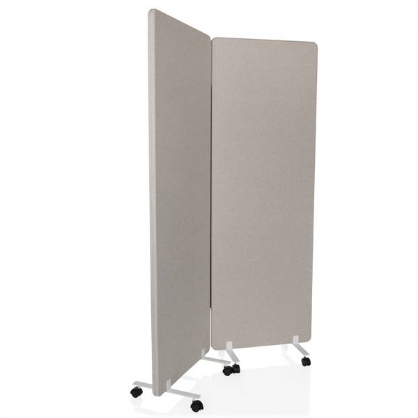 Trennwand FLEXMIUT 1 Grau - Polyester - Aluminium - 60 x 177 x 35 cm