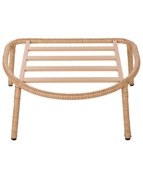 Sessel FONNI 2-tlg Braun - Weiß - Polyester PVC - 75 x 85 x 55 cm