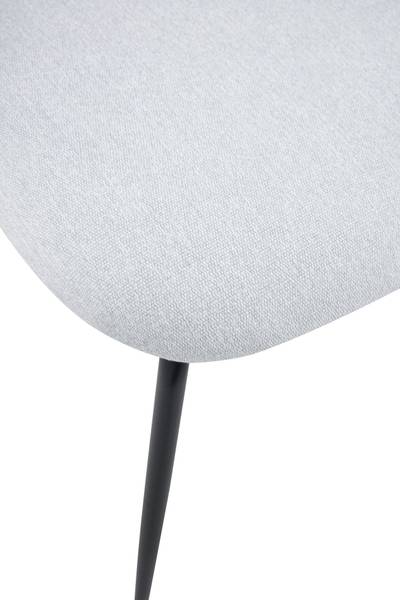 Chaise rembourrée MEALIZE Gris - Tissé à plat - 44 x 78 x 49 cm