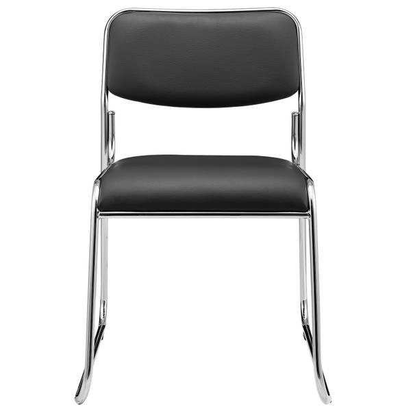 Lot de 4 Chaises de Bureau Noir