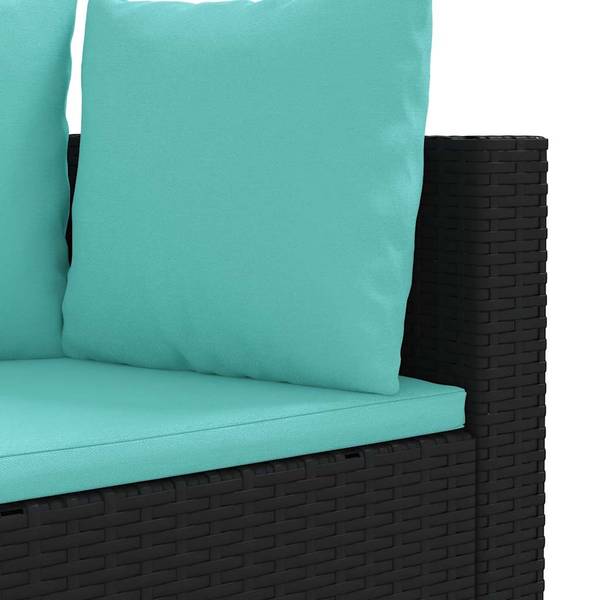 Garten-Lounge-Set 3043064-2 (7-teilig) Schwarz - Blau