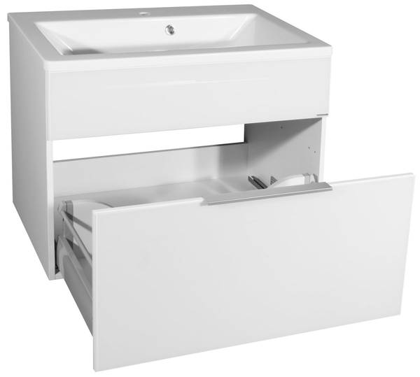 Badmöbel Set Kara Weiß (3-teilig) Weiß - Holzwerkstoff - 81 x 70 x 101 cm