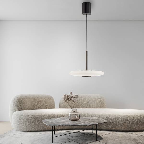 LED Pendellampe PURE Vitrum e-LIFT Dunkelbraun
