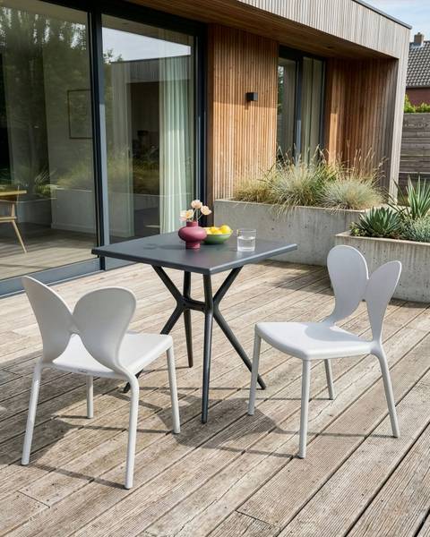 Set van 2 tuinstoelen LARISSA grijs - lichtgrijs
