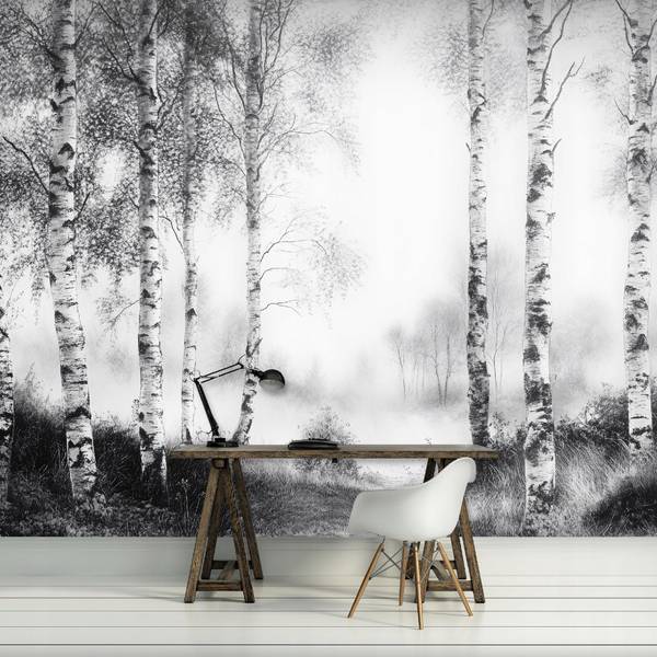 Fotobehang bos natuur 150 x 105 cm