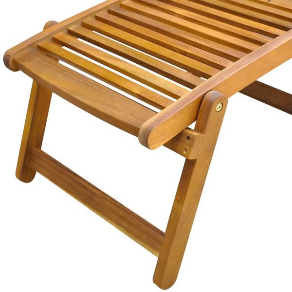 Liegestuhl X1398 Braun - Holz teilmassiv - 70 x 69 x 150 cm