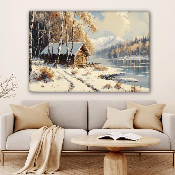 LEINWANDBILD Winter 120 x 80 cm