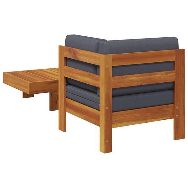 Garten-Sofa-Set 3007925-6 (2-teilig) Dunkelgrau - 100 x 25 x 60 cm
