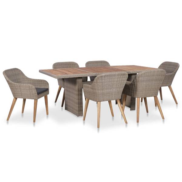 Garten-Essgruppe 3003831-1 (7-teilig) Polyester - 100 x 74 x 200 cm
