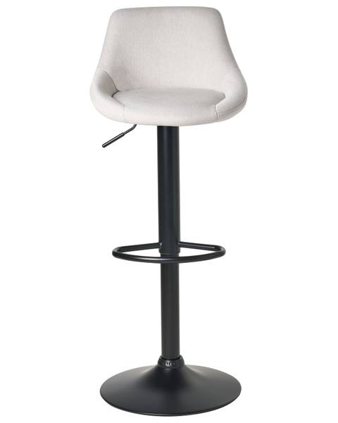 Hocker MEDULIN 2-tlg Schwarz - Grau - Textil - 47 x 83 x 52 cm
