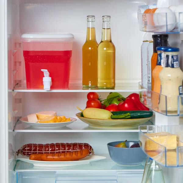 Distributeur de boissons frigo 4,8 L Blanc - Matière plastique - 18 x 18 x 29 cm