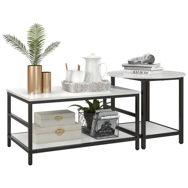 Beistelltisch 2er Set 839-766V00WT Weiß