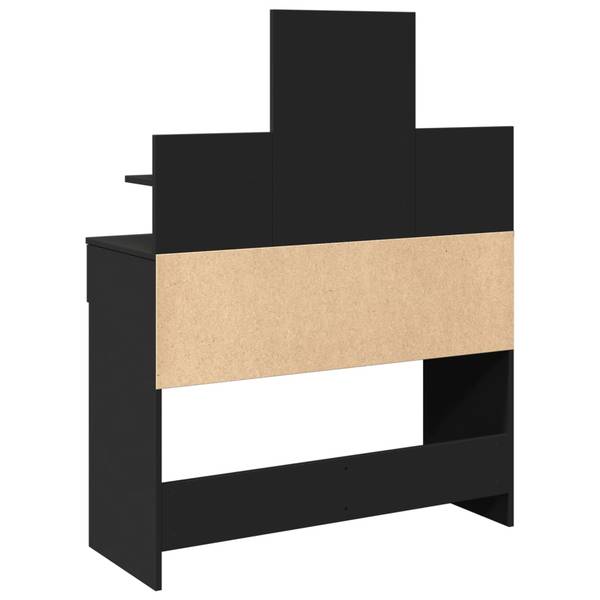 LED-Schminktisch XT5391 Schwarz - Holzwerkstoff - 40 x 130 x 100 cm