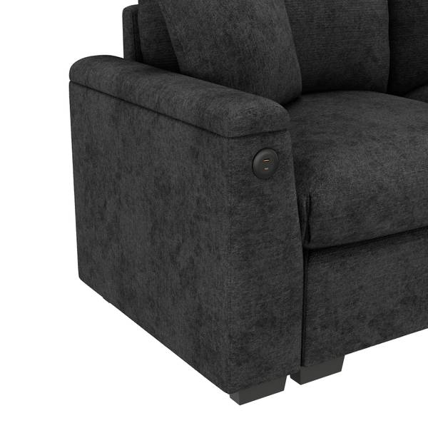 3-Sitzer Sofa ChenilKiss Grau