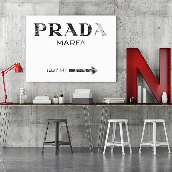 Wandbild mit beschriftungen Schwarz - Polyester - 100 x 70 x 3 cm