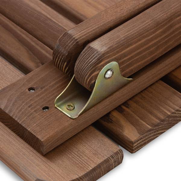 Ensemble de sièges MELES (3 pièces) Marron - Bois massif