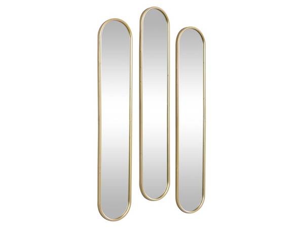 Wandspiegel JAYLEN 3er-Set Gold