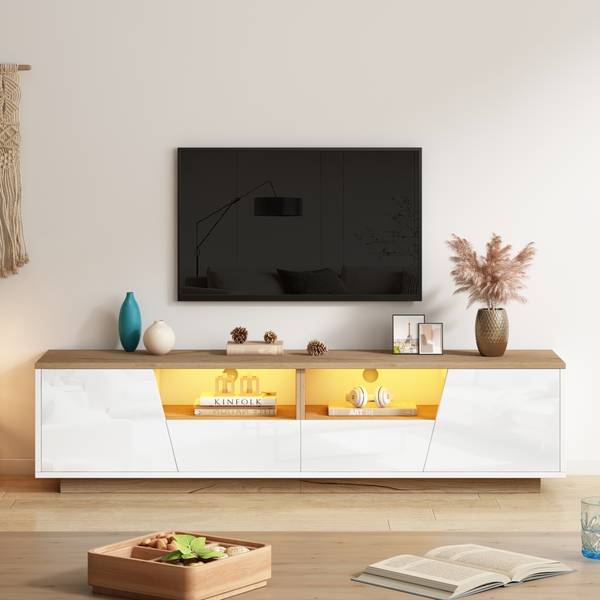 TV-meubel Astraios Ⅰ hout - wit