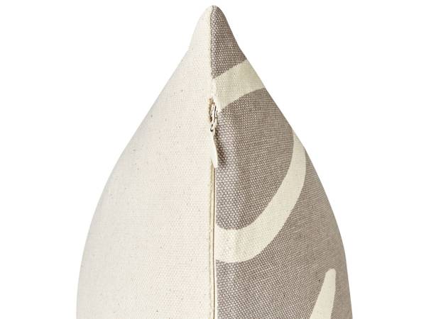 Dekokissen TELOPEA 2-tlg Grau - Weiß - Naturfaser - 45 x 15 x 45 cm