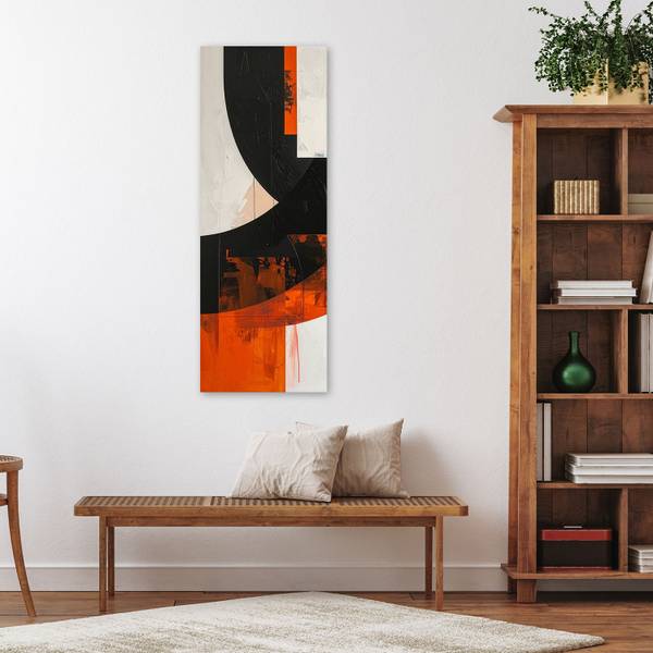 Wandbild Abstrakte Formen 40 x 120 cm