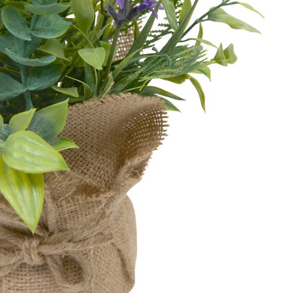 Blumenarrangement PROV Naturfaser - 22 x 29 x 22 cm