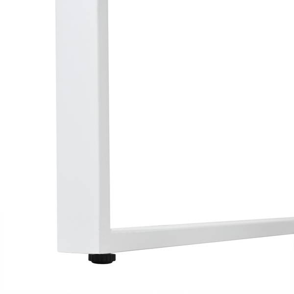 Garten-Essgruppe Hannah (7-teilig) Schwarz - Braun - Weiß - Glas - Metall - 117 x 74 x 117 cm