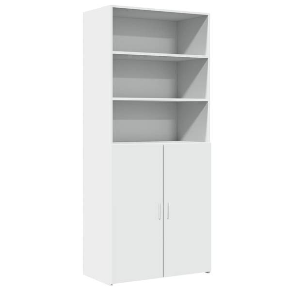 Highboard DE6886 Weiß - Holzwerkstoff - 80 x 185 x 43 cm
