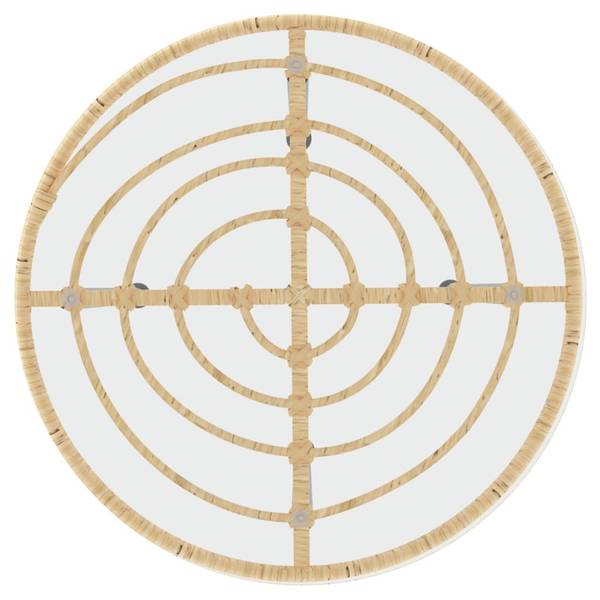 Salle à manger 3029186 (lot de 3) Marron - Acier - Verre clair - Polyéthylène - 55 x 74 x 55 cm