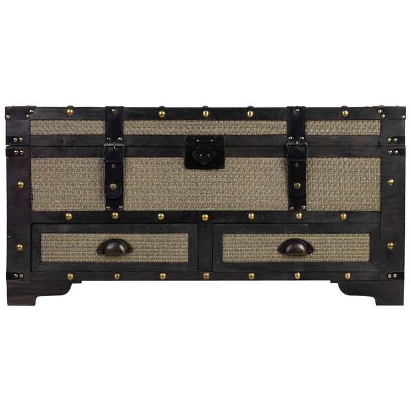 Truhe 4523370302 Braun - Holzwerkstoff - 90 x 46 x 45 cm