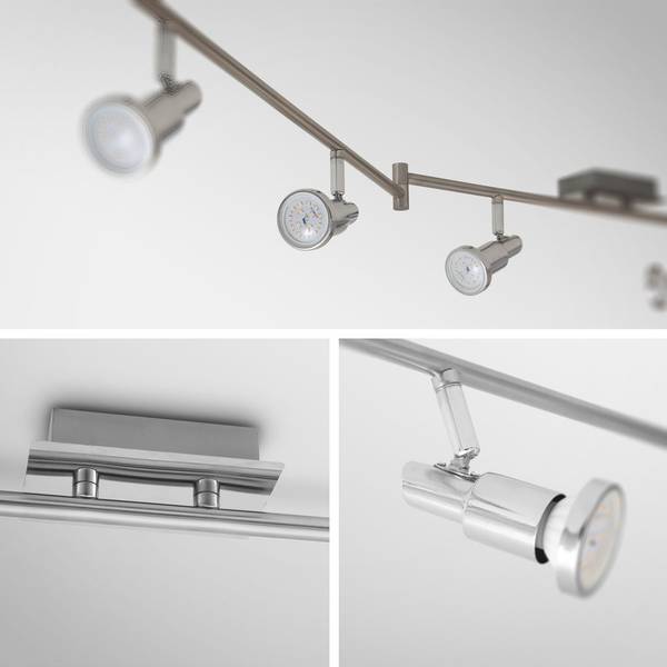 Spotleuchte Deckenleuchte BKL1207 Silber - ABS - 7 x 15 x 180 cm