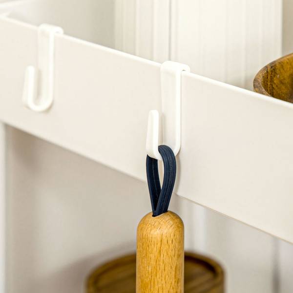 Rollwagen 850-166 Weiß - Kunststoff - 19 x 90 x 40 cm