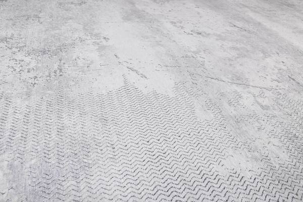 Kurzflorteppich Radiate Grau - 80 x 150 cm