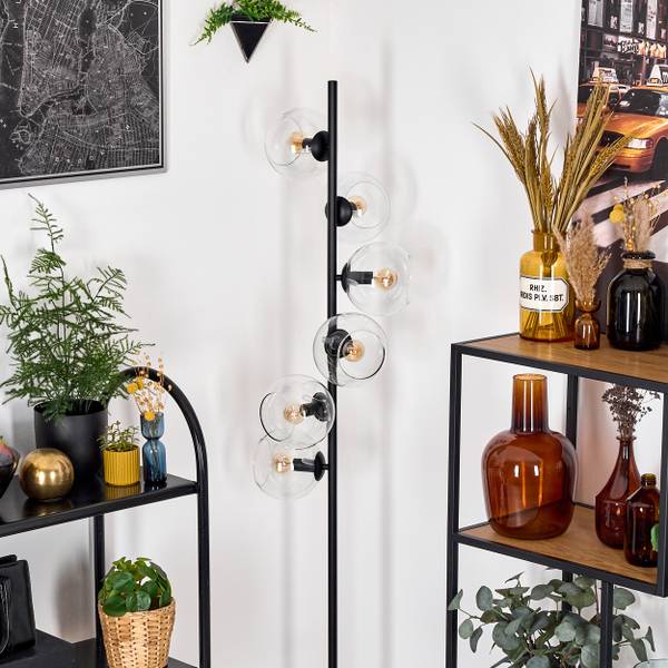 Stehlampe Cesaro Aluminium - Klarglas - 17 x 160 x 83 cm