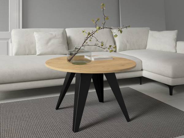 Couchtisch Fare Schwarz - Eiche