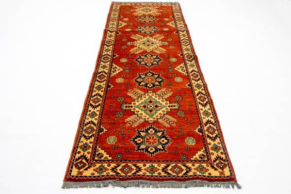 Orientteppich Läufer Oriental Rot - Wolle - 88 x 1 x 296 cm