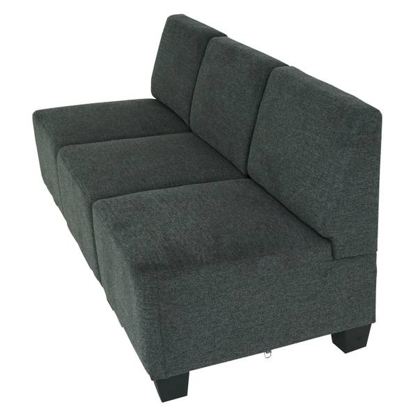 Canape modulaire 3 places Moncalieri Anthracite