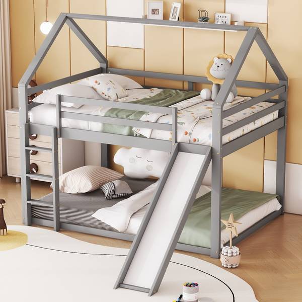 Kinderbett K-455 Grau