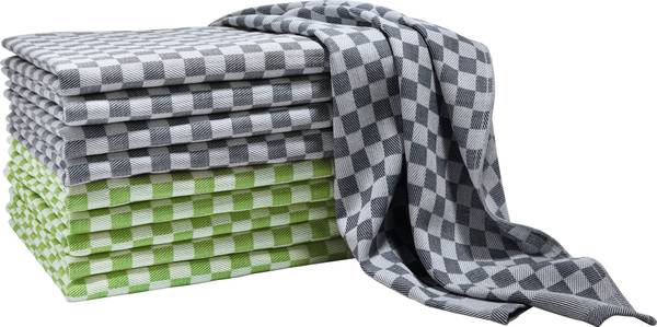 Geschirrtuch 10er-Pack 158688 Grau - Grün