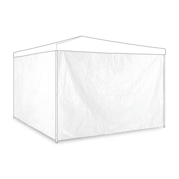 Pavillon Seitenteile 2er Set weiß Weiß - Polyethylen - 300 x 200 x 1 cm