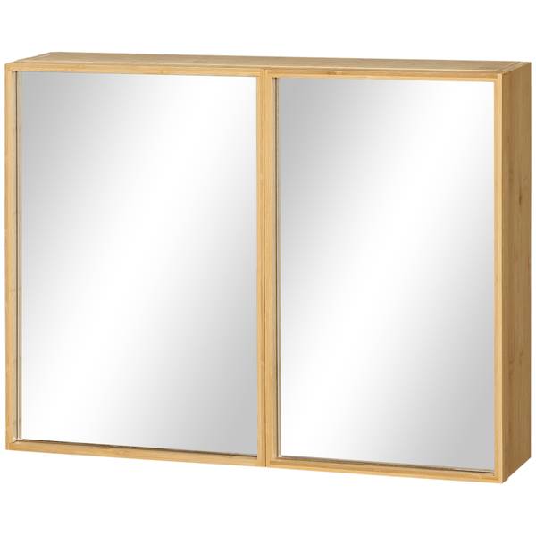 Spiegelschrank 834-515V00ND Braun - Bambus - 14 x 50 x 66 cm